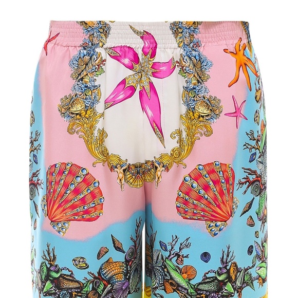 AUTHENTIC VERSACE Men's Tresor De La Mer Silk Shorts Runway - Picture 7 of 12